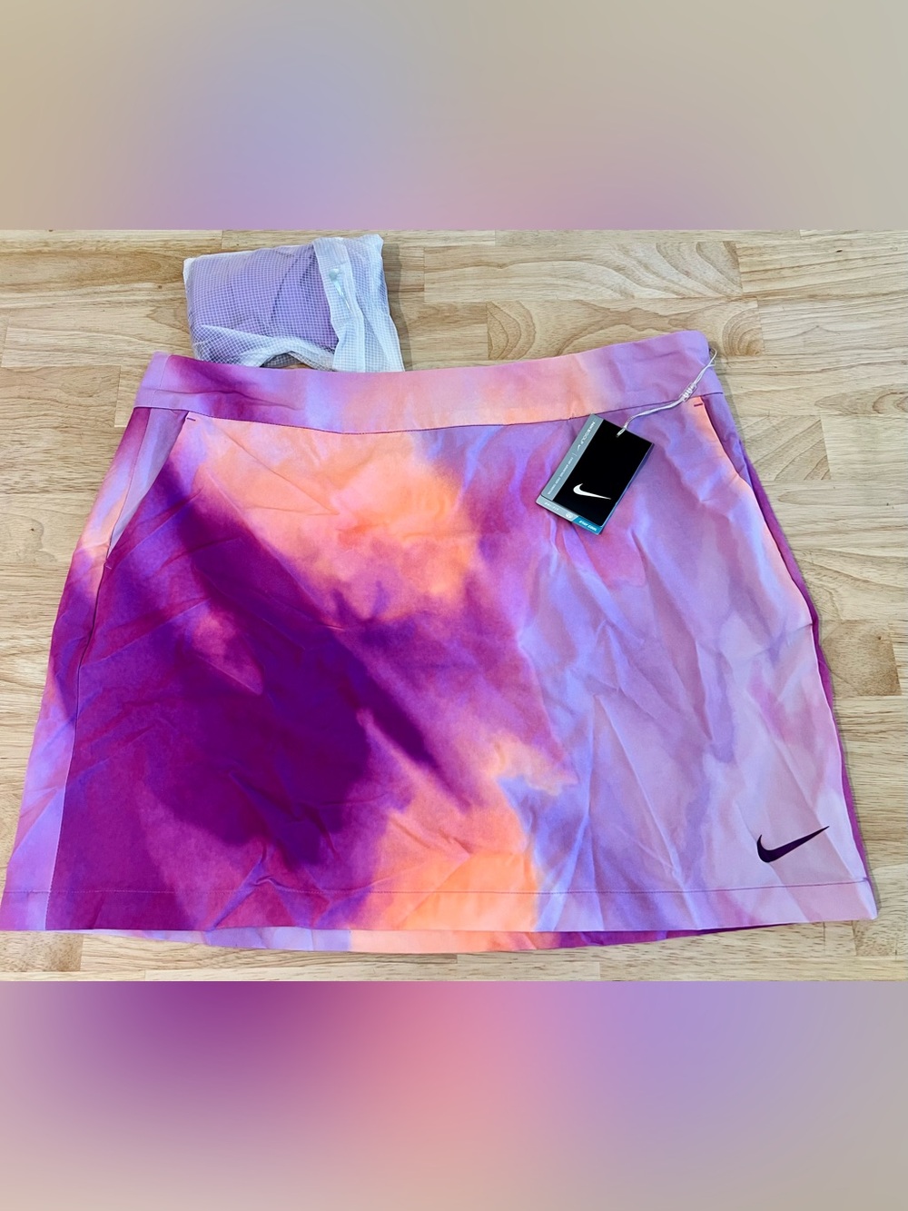 Nike Golf Dri-fit Women's Purple & Orange Tie-Dye Skort & Short Set. Sz 14 NWT